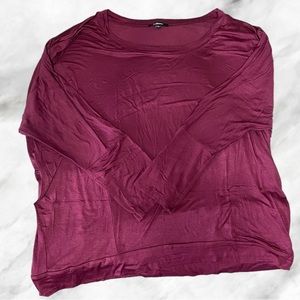 NWOT 3X WINE RED TOP